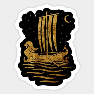 Phoenician Boats - Gold Edition Sticker